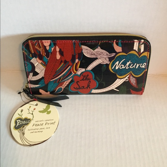 Sakroots Handbags - Sakroots -Peace Print Zip Around Wallet NWT